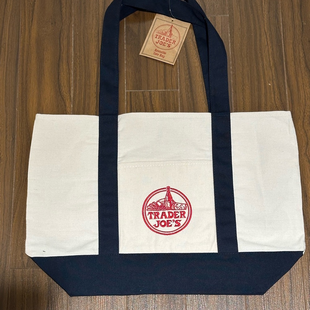 Trader Joe's Canvas Tote Bag LARGE - NWT